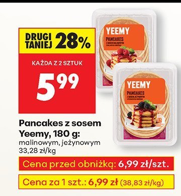 Pancakes z sosem Yeemy, 180 g promocja w Biedronka