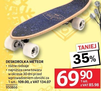 Deskorolka Meteor różne rodzaje promocja w Selgros