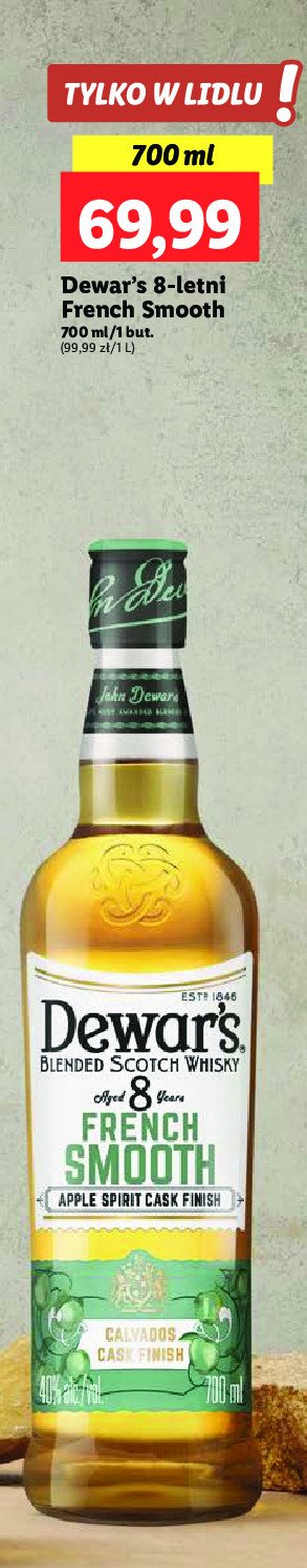 Whisky Dewar's 8 french smooth promocja w Lidl