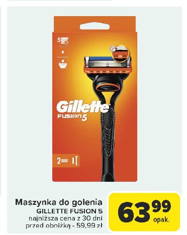 Maszynka + 2 wkłady Gillette fusion 5 promocja