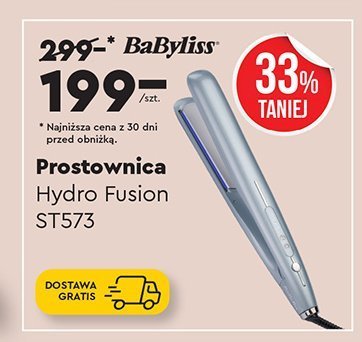 Prostownica BaByliss Hydro Fusion ST573 promocja w Biedronka