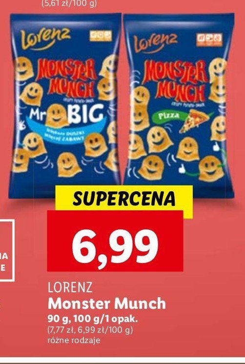 Chrupki mr. big Lorenz monster munch promocja