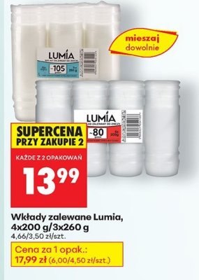 Wkłady zalewane Lumia, 4x200 g/3x260 g promocja w Biedronka