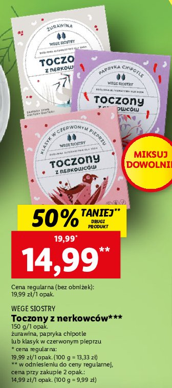 Ser toczony z nerkowc贸w z 偶urawin膮 Wege siostry promocja