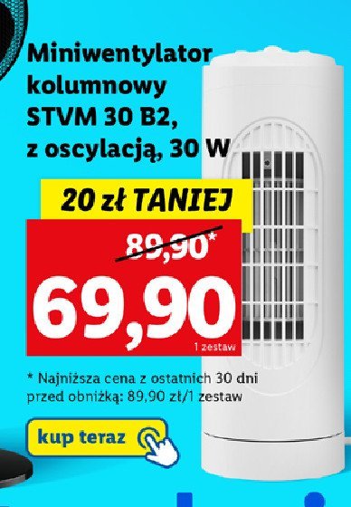 Miniwentylator kolumnowy stvm 30 b2 promocja