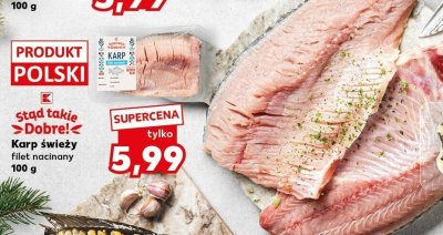 Karp świeży filet nacinany 100 g promocja w Kaufland