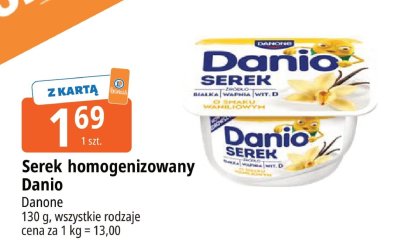 Serek homogenizowany Danio promocja w Leclerc
