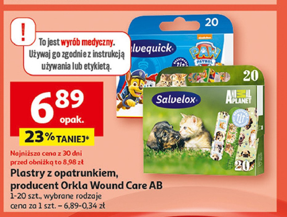 Plastry animal planet Salvelox promocja