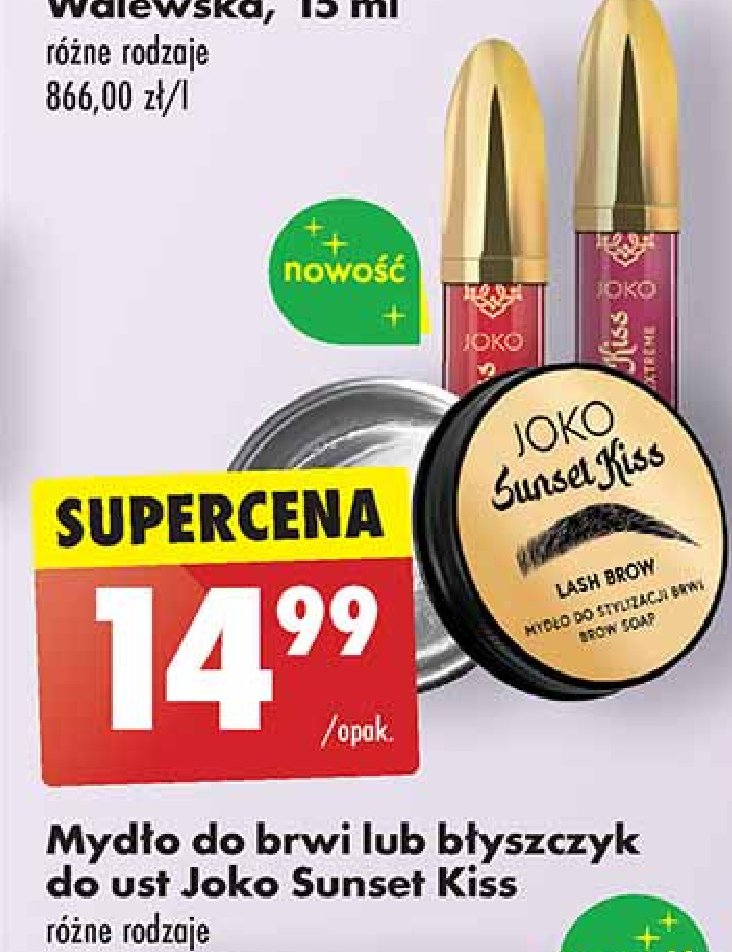 Mydło do brwi Joko sunset kiss promocja w Biedronka