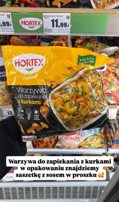 Warzywa do zapiekania z kurkami Hortex promocja w Intermarche