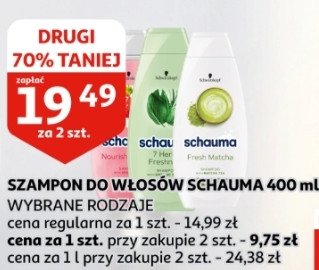 Szampon do włosów Schauma fresh matcha promocja w Auchan