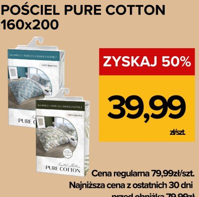 Pościel Pure Cotton 160x200 promocja w Supeco