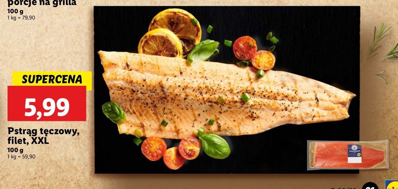 Pstrąg tęczowy filet xxl promocja