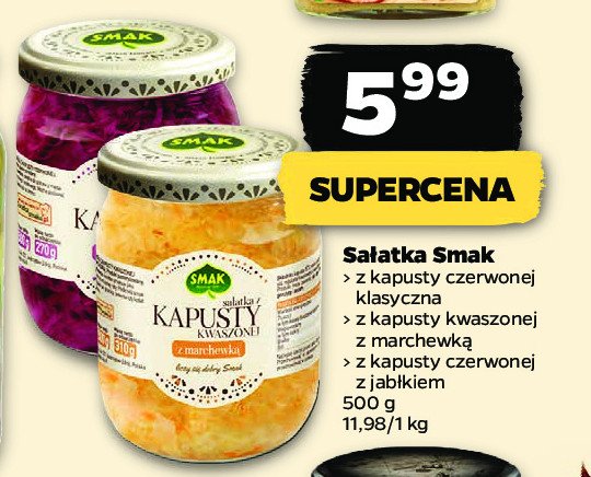 Sa艂atka z kapusty czerwonej z jab艂kiem Smak promocja