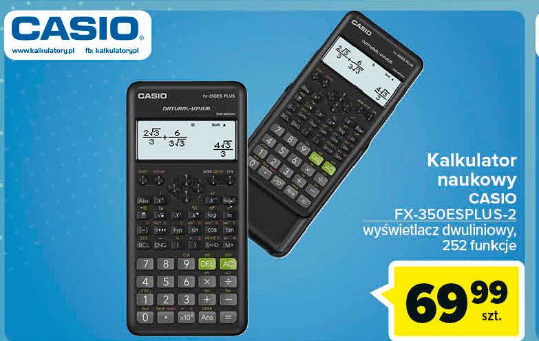Kalkulator fx-350es Casio promocja