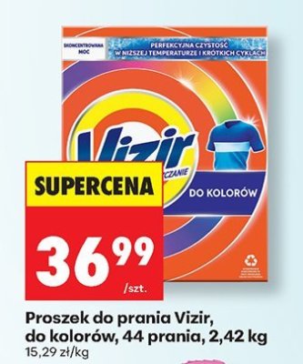 Proszek do prania Vizir, do kolorów, 44 prania, 2,42 kg promocja w Biedronka