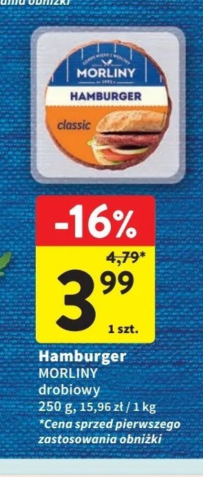 Hamburger classic Morliny promocja w Intermarche