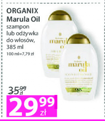 Szampon marula oil Organix promocja