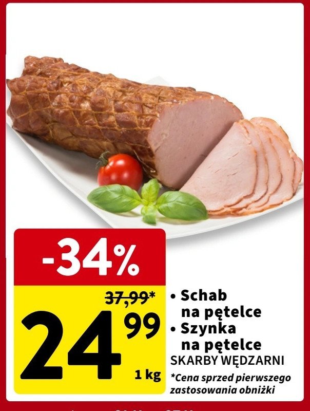 Schab na pętelce Skarby wędzarni promocja w Intermarche