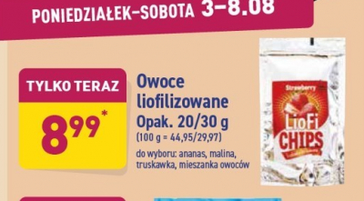 Truskawka liofilizowana Elena liofi chips promocja