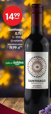 Wino Santhiago Red Blend 0,75l promocja w Żabka