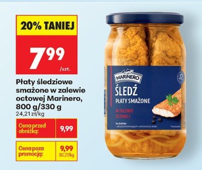 Płaty śledziowe smażone w zalewie octowej  promocja w Biedronka