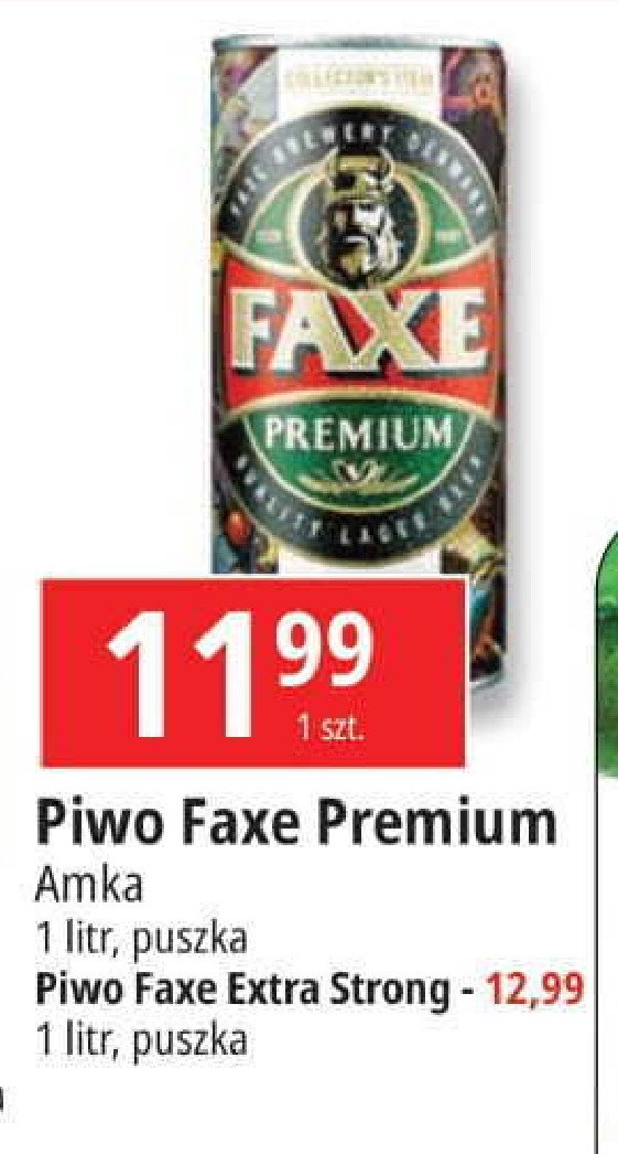 Piwo FAXE EXTRA STRONG promocja