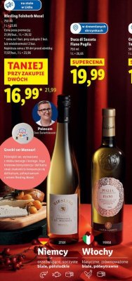 Wino Riesling Feinherb Mosel promocja w Lidl