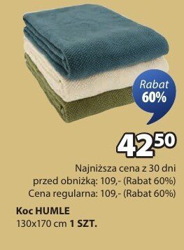 Koc HUMLE promocja w Jysk