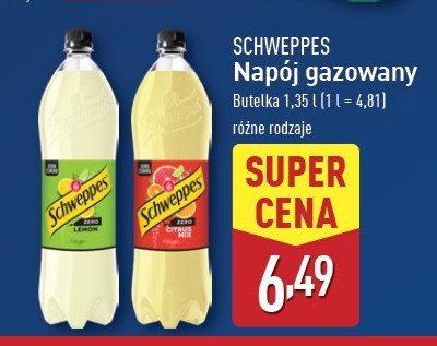 Napój lemon Schweppes promocja w Aldi