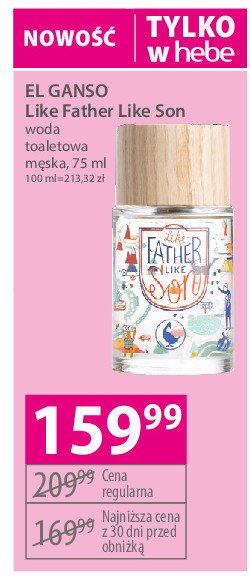Woda toaletowa El ganso like father like son promocja