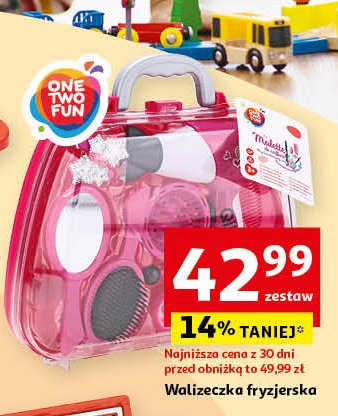 Walizka fryzjerska One two fun promocja w Auchan