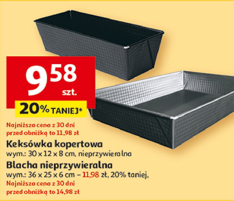 Keksówka kopertowa 30 x 12 x 8 cm promocja