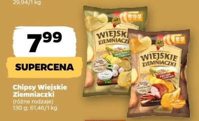 Chipsy różne rodzaje promocja w Netto