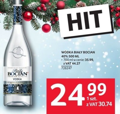 Wódka Biały Bocian 40% 500 ml promocja w Selgros