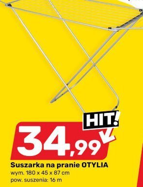 Suszarka na pranie OTYLIA 180 x 45 x 87 cm promocja w Bricomarche