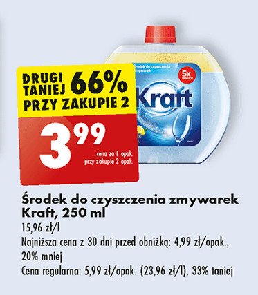 Środek do czyszczenia zmywarek lemon Kraft promocja w Biedronka