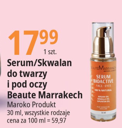 Serum bio-aktywn Maroko produkt promocja