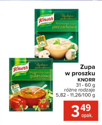 Kremowa zupa pieczarkowa Knorr rozkosze podniebienia promocja