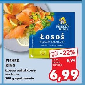 Łosoś sałatkowy wędzony Fisher king promocja