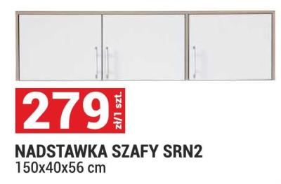 NADSTAWKA SZAFY SRN2 150x40x56 cm promocja w Merkury Market