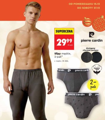 Slipy męskie Pierre Cardin 2-pak promocja w Biedronka