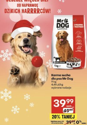 Karma sucha dla psa Mr Dog 9kg promocja w Delikatesy Centrum