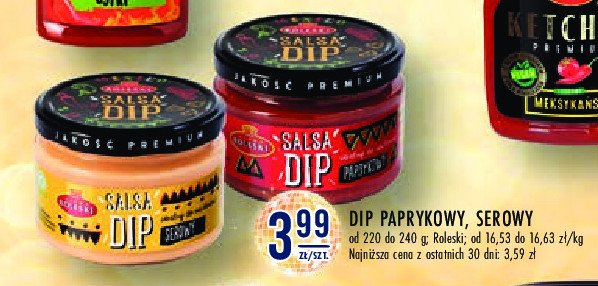 Dip serowy salsa Roleski promocja