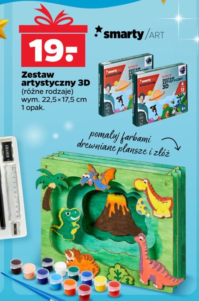 Zestaw artystyczny 3d promocja w Netto