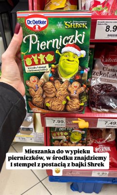 Mieszanka do wypieku pierniczków Shrek promocja w Dino