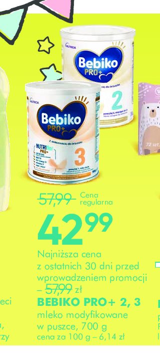 Mleko 3 Bebiko pro+ promocja