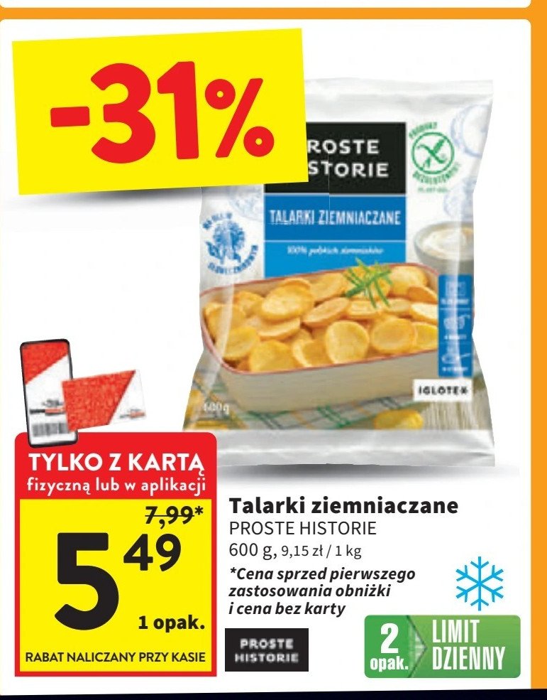 Talarki ziemniaczane Iglotex proste historie promocja w Intermarche