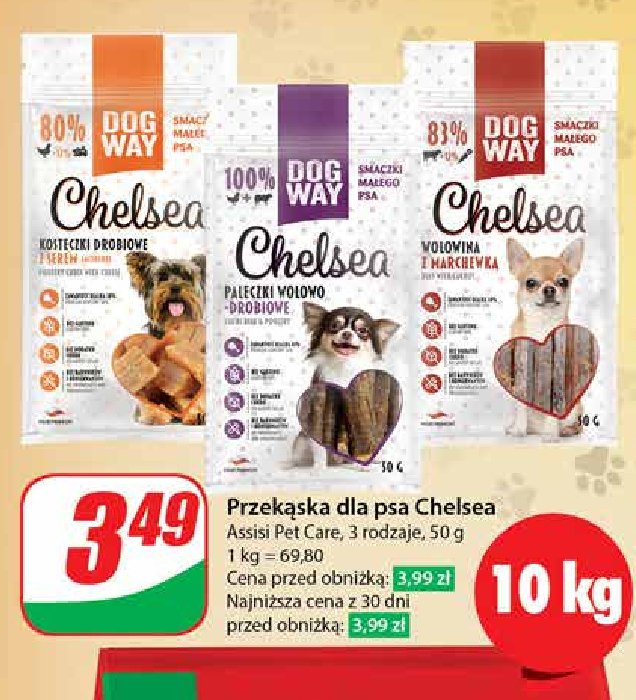 Pałeczki wołowo-drobiowe Dog way chelsea promocja