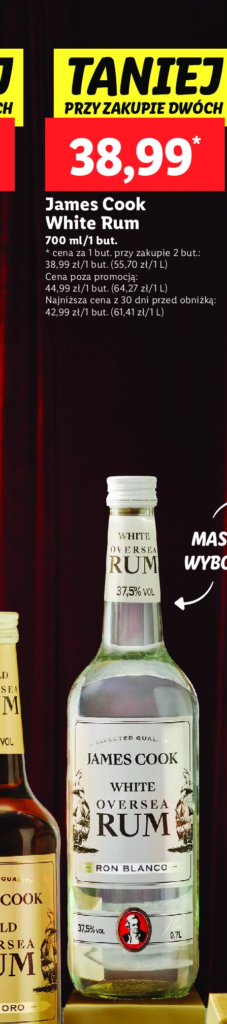 Rum JAMES COOK WHITE OVERSEA promocja